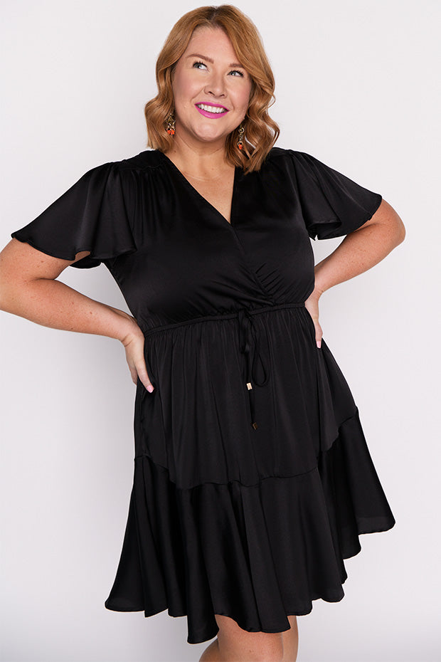 Peyton Black Party Dress – Black Party mini dress