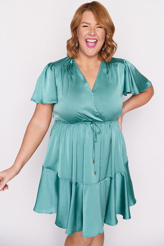 Peyton Wasabi Green Party Dress ā Wasabi Green mini dress