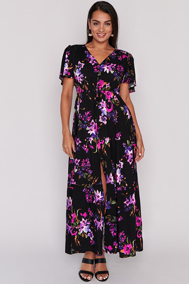 Alexia Night Flower Maxi Dress – Night Flower maxi dress