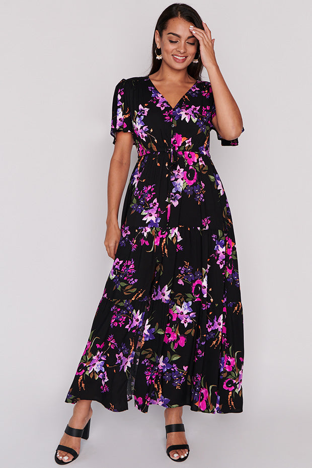 Alexia Night Flower Maxi Dress – Night Flower maxi dress