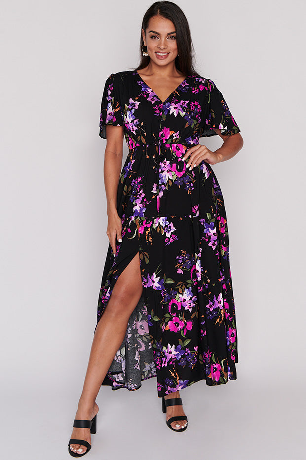 Alexia Night Flower Maxi Dress – Night Flower maxi dress