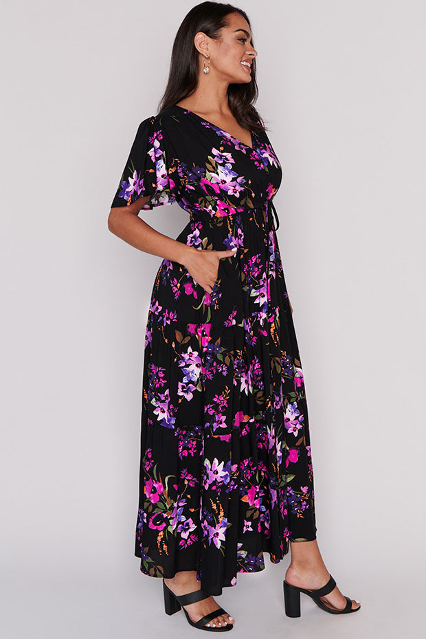 Alexia Night Flower Maxi Dress – Night Flower maxi dress