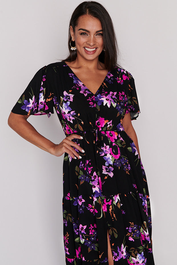 Alexia Night Flower Maxi Dress – Night Flower maxi dress