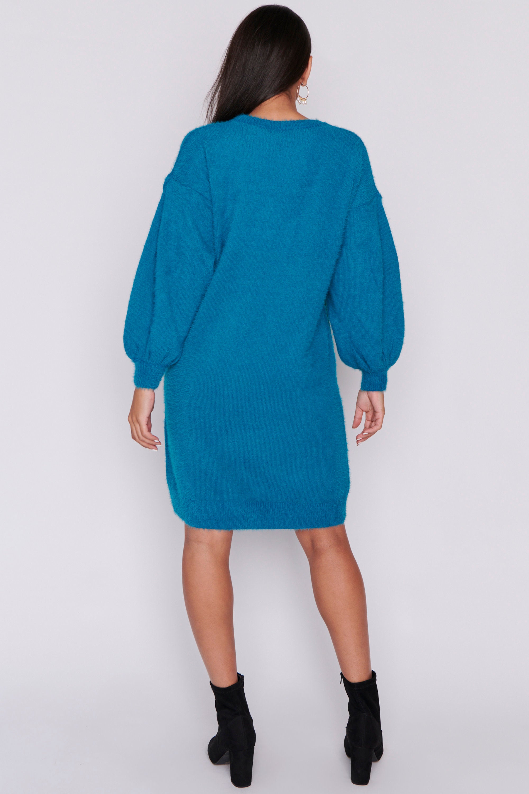 Cozy Harbour Blue Knit Dress – Harbour Blue knit dress