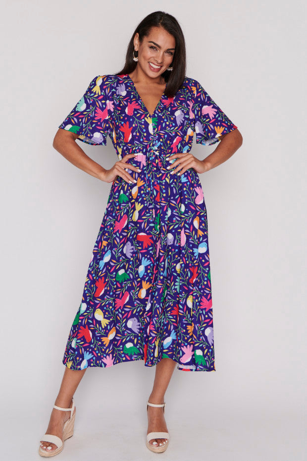 Marley Willy Wagtail Dress โ Willy Wagtail midi dress