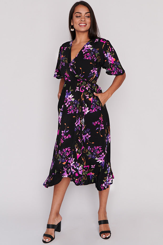 Mason Night Flower Dress – Night Flower midi dress
