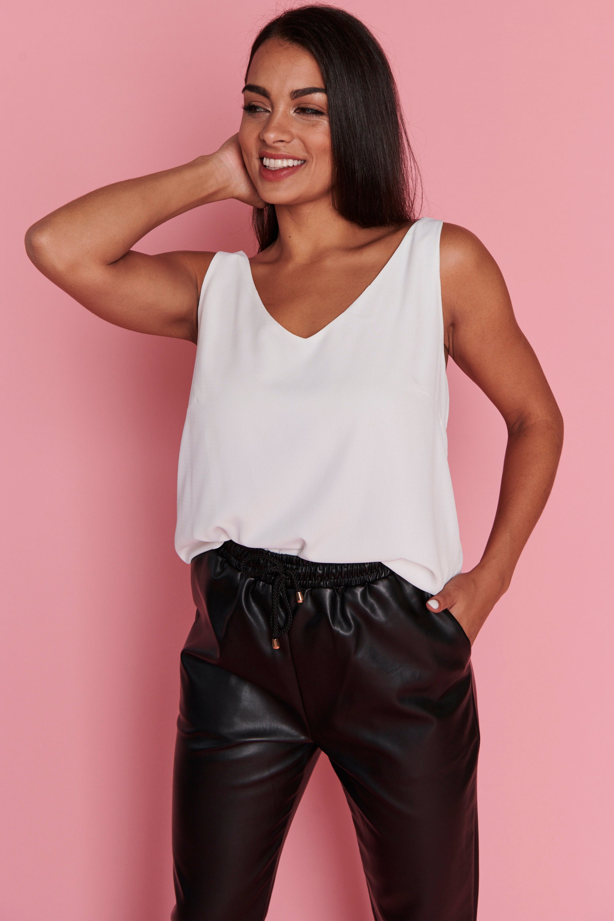 Ryder Black Pleather Pant – Black Pleather pants