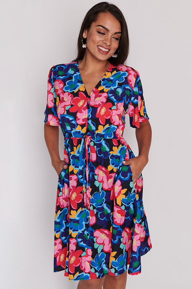 Siena Perfect Poppies Dress โ Perfect Poppies knee length dress
