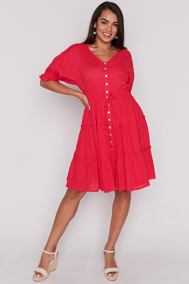 Sonya Watermelon Dress – Watermelon shift dress