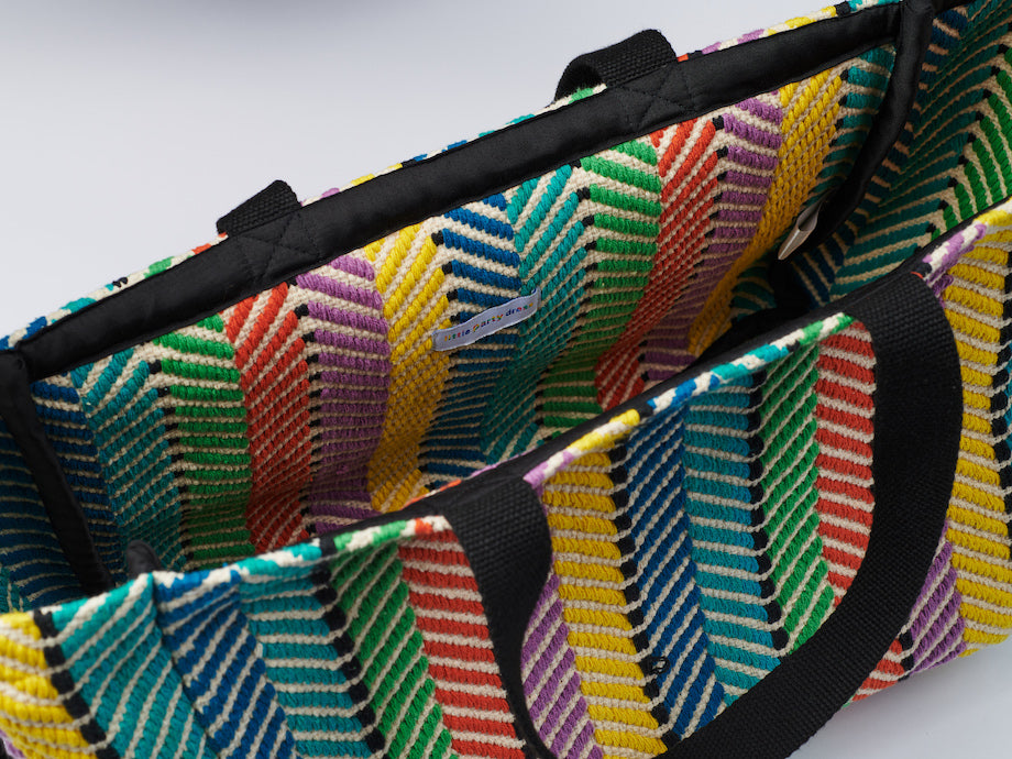 Circus Stripe Rainbow Carry All – Stripe Rainbow tote bag