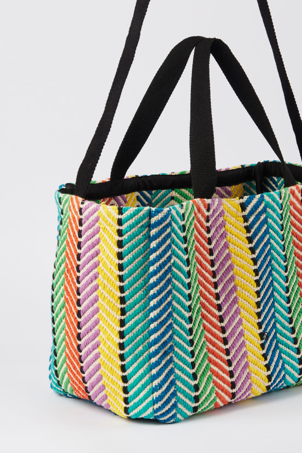Circus Stripe Rainbow Carry All – Stripe Rainbow tote bag