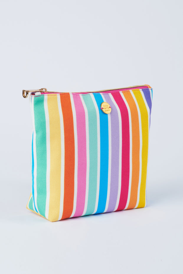 Janis LPD Coloured Stripe Makeup Pouch – LPD Coloured Stripe cosmetic bag