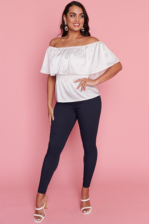 Alivia White Top – White crop top