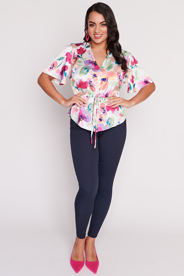Just Jaz Whimsy Flower Top – Jaz Whimsy Flower loose top