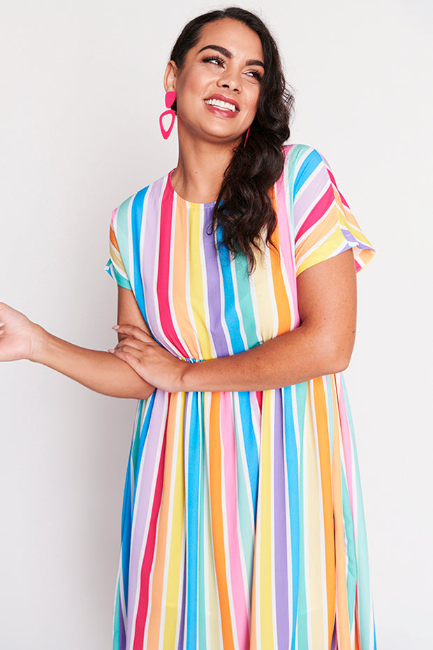 Bam LPD Candy Stripe Dress – LPD Candy Stripe midi dress