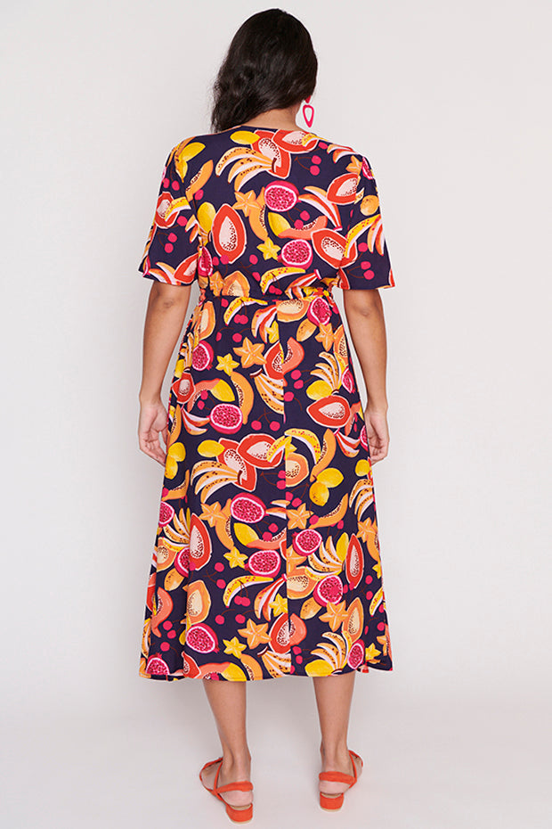 Michelle Star Fruit Salad Dress – Star Fruit Salad midi dress