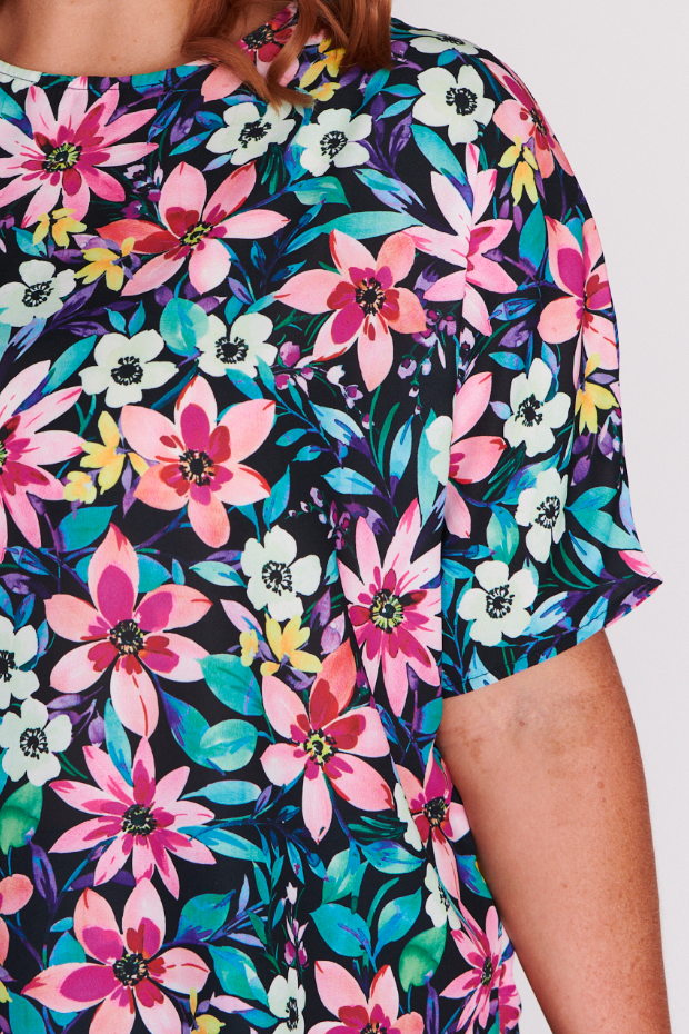 Serena Neon Bloom Top – Neon Bloom loose top