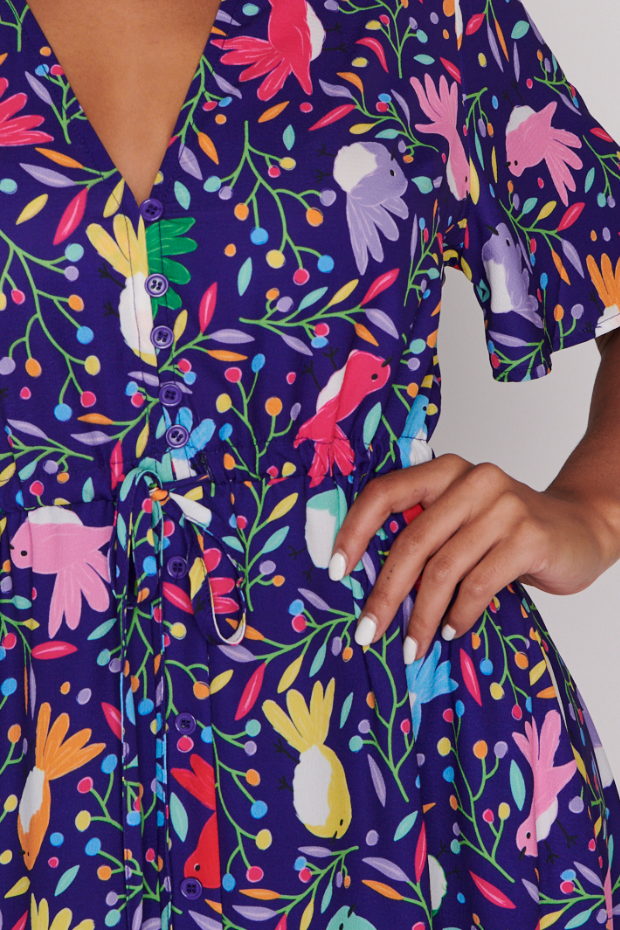 Marley Willy Wagtail Dress โ Willy Wagtail midi dress