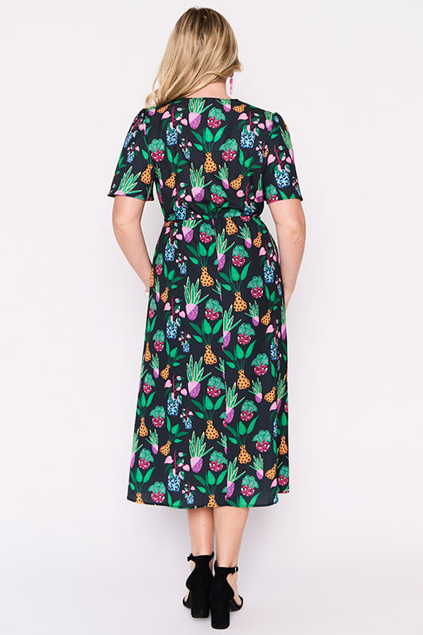 Marley Inky Plants Dress – Inky Plants midi dress