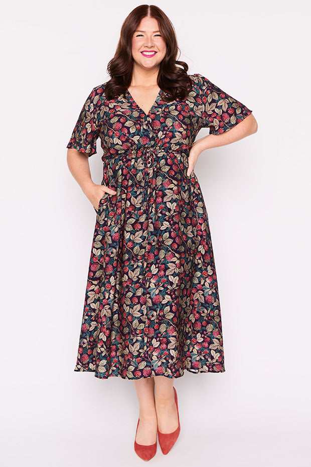 Mary Raspberry Forest Dress – Raspberry Forest midi dress
