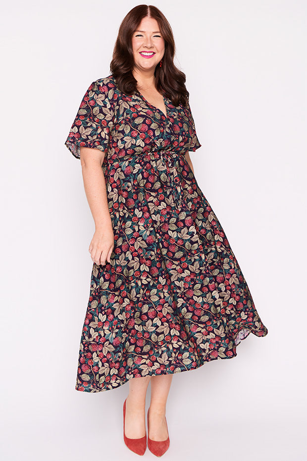 Mary Raspberry Forest Dress – Raspberry Forest midi dress