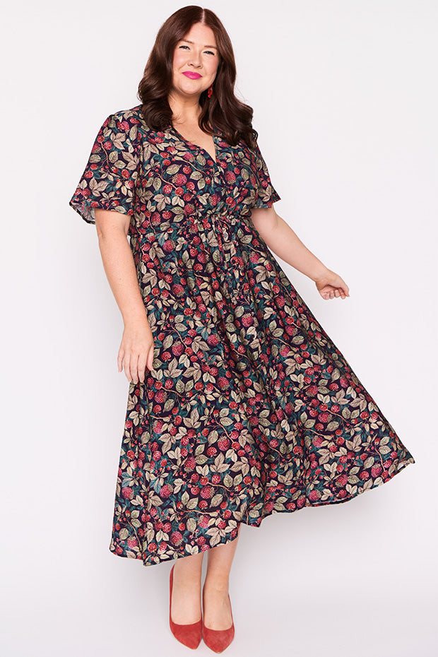Mary Raspberry Forest Dress – Raspberry Forest midi dress