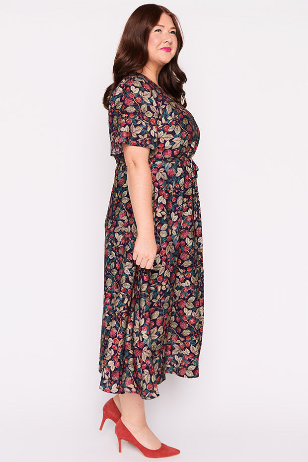 Mary Raspberry Forest Dress – Raspberry Forest midi dress