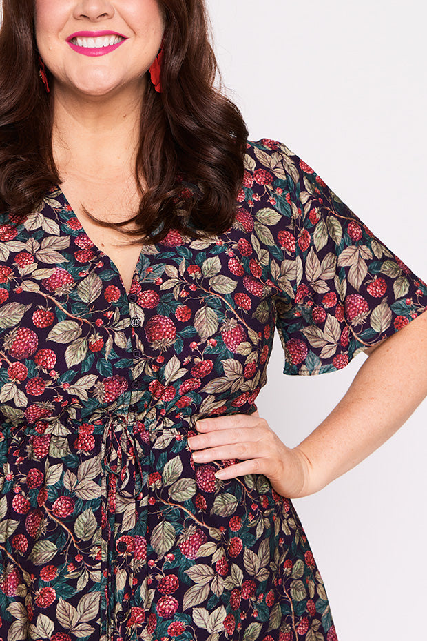 Mary Raspberry Forest Dress – Raspberry Forest midi dress