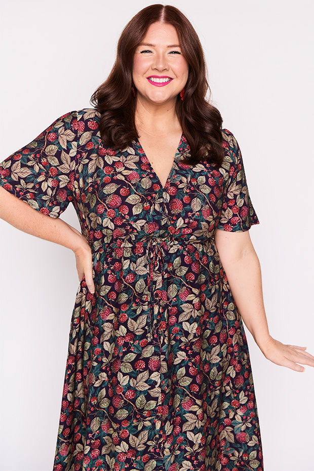 Mary Raspberry Forest Dress – Raspberry Forest midi dress