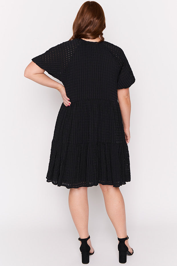 Kya Black Dress – Black midi dress