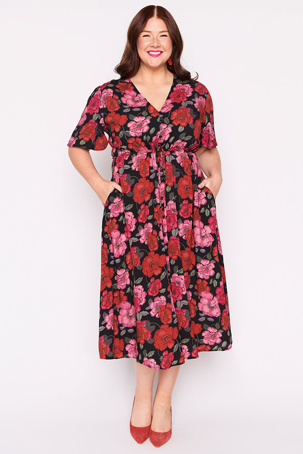 Michelle Delicate Petal Dress – Delicate Petal midi dress
