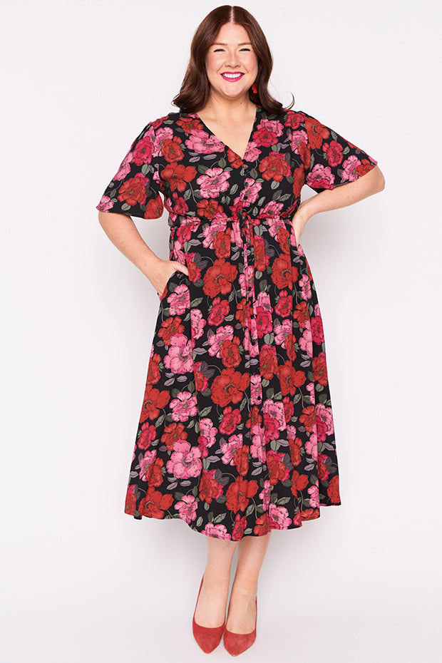 Michelle Delicate Petal Dress – Delicate Petal midi dress