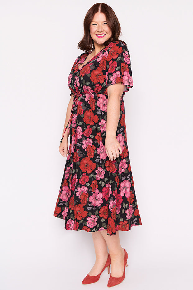 Michelle Delicate Petal Dress – Delicate Petal midi dress