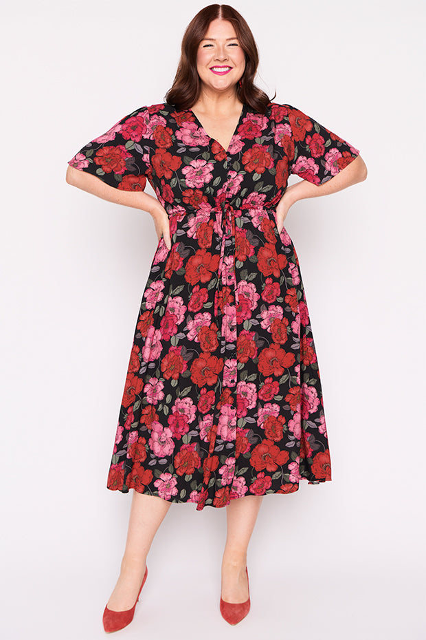 Michelle Delicate Petal Dress – Delicate Petal midi dress