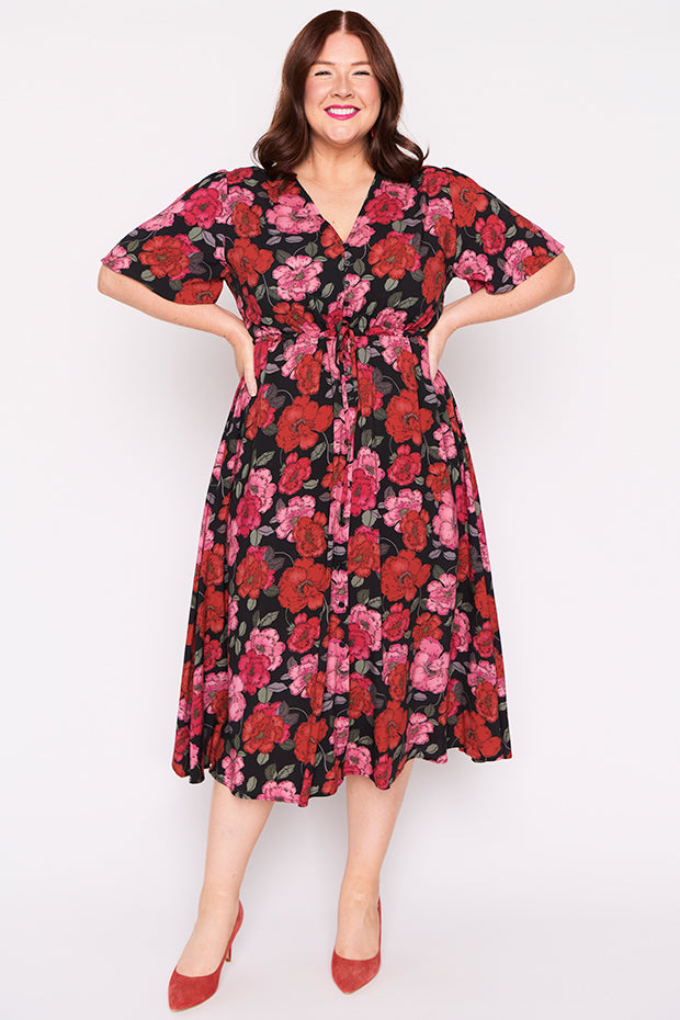 Michelle Delicate Petal Dress – Delicate Petal midi dress