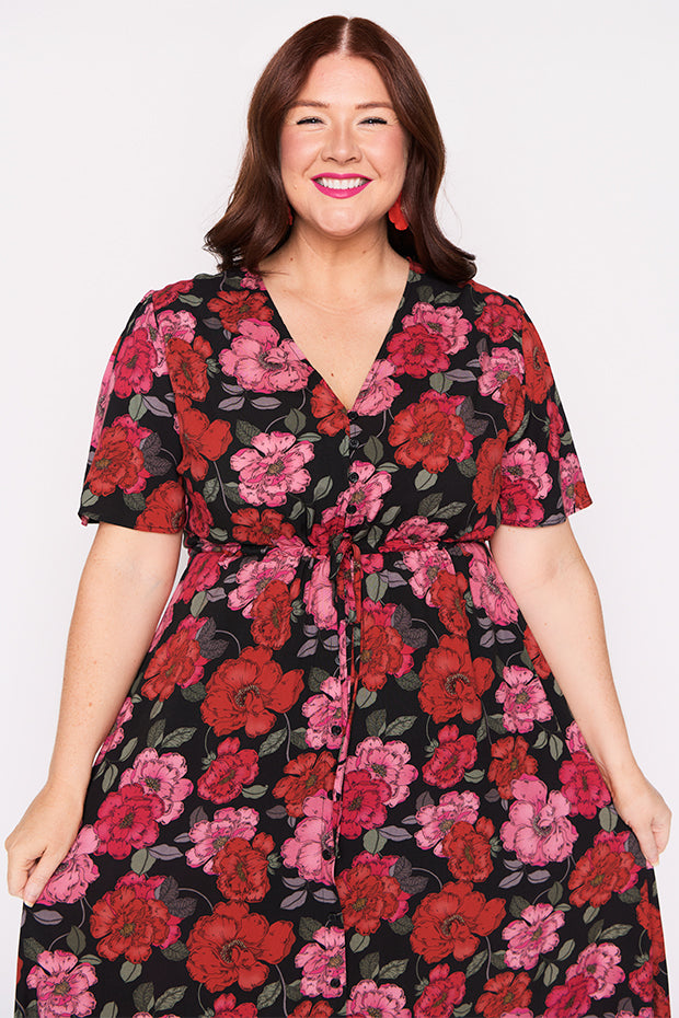 Michelle Delicate Petal Dress – Delicate Petal midi dress