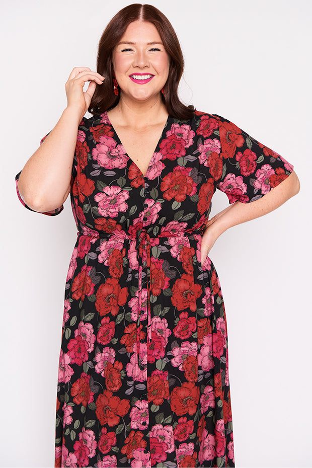 Michelle Delicate Petal Dress – Delicate Petal midi dress