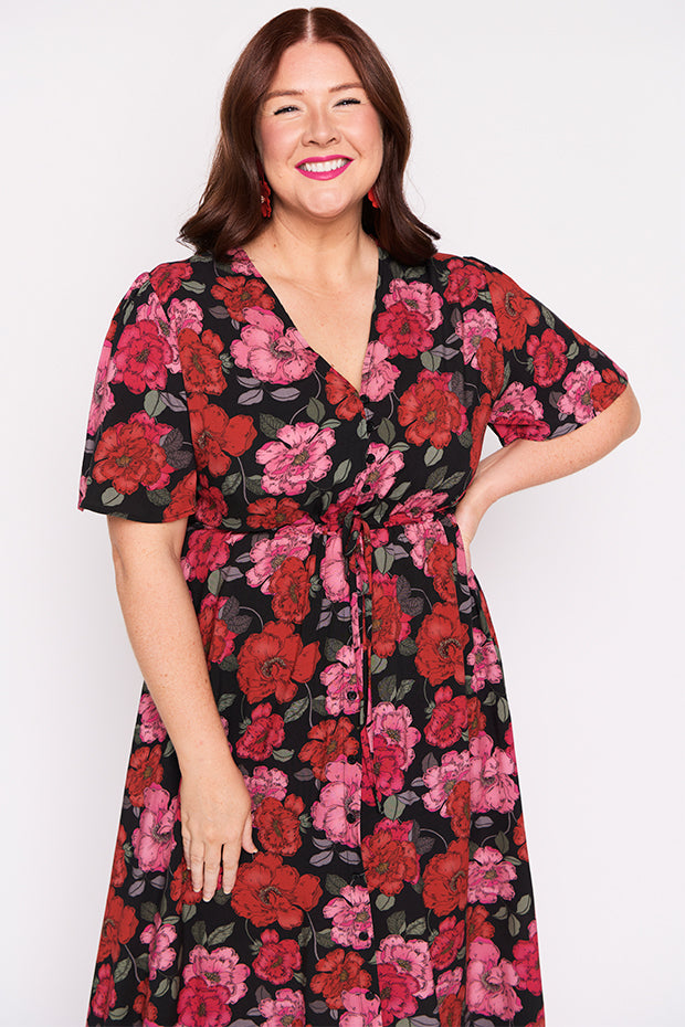 Michelle Delicate Petal Dress – Delicate Petal midi dress