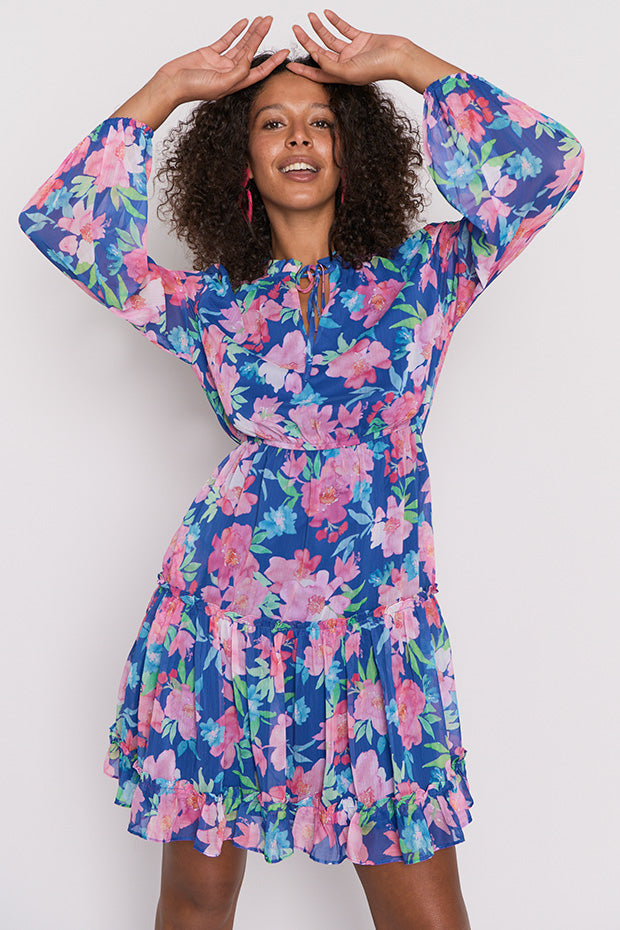 Wildflower Tropical Watercolour Dress – Tropical Watercolour floral dress