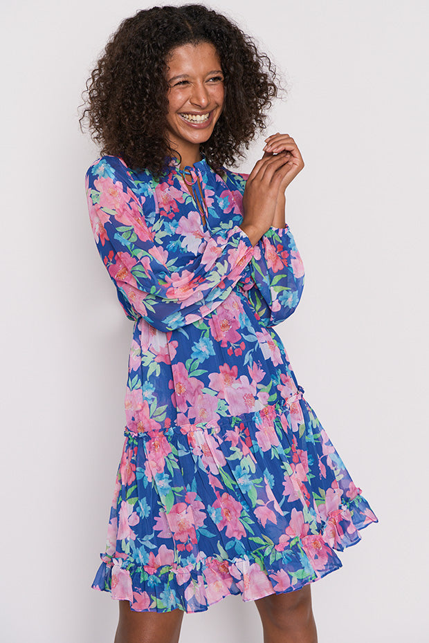 Wildflower Tropical Watercolour Dress – Tropical Watercolour floral dress