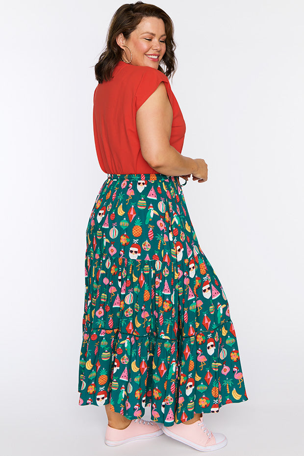 Alexandra Christmas Vacation Skirt – Christmas Vacation maxi skirt