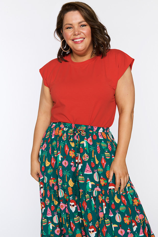 Alexandra Christmas Vacation Skirt – Christmas Vacation maxi skirt