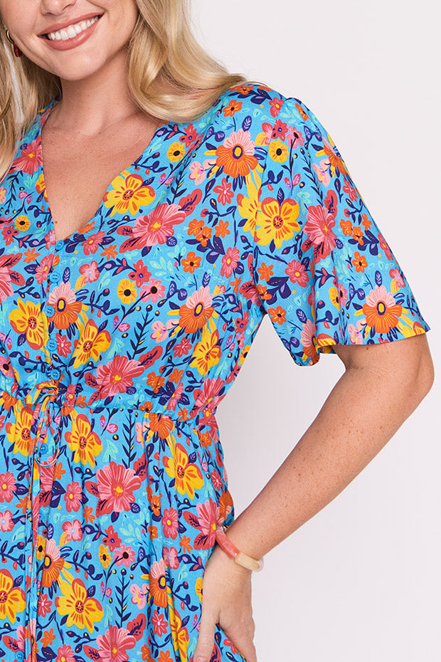 Michelle Sky Garden Dress – Sky Garden midi dress
