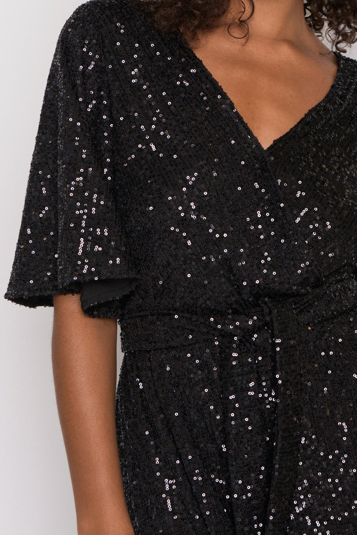 Skyla Black Sequins Party Jumpsuit – Black Sequins jumpsuit
