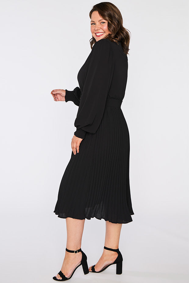 Vivian Black Dress – Black midi dress