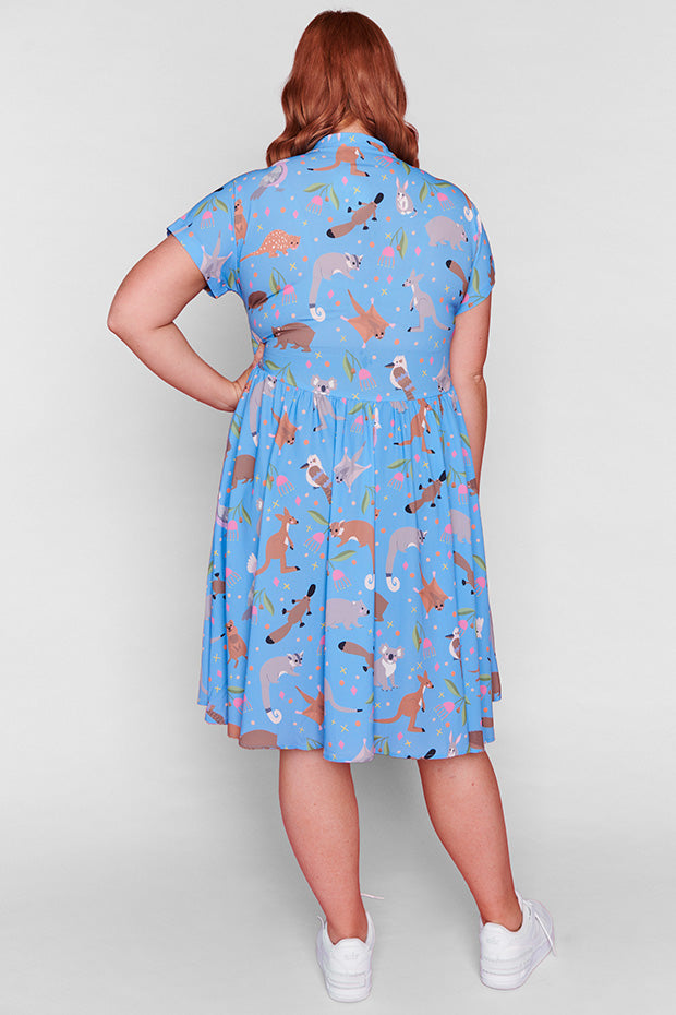 Frankie Sweet Aussie Animals Dress – Sweet Aussie Animals shirt dress