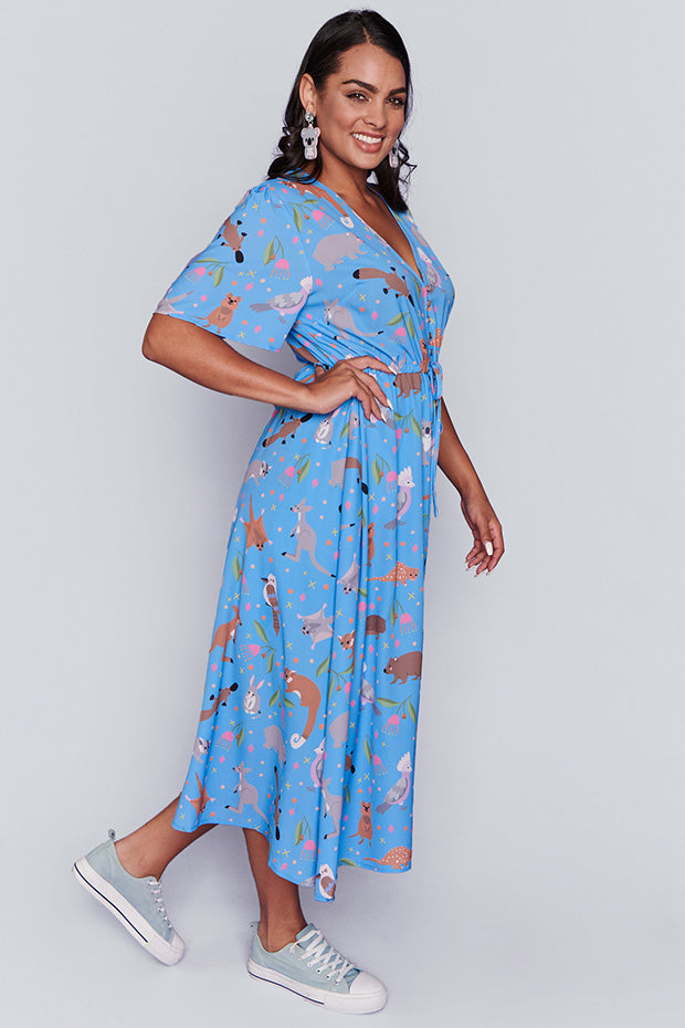 Marley Sweet Aussie Animals Dress – Sweet Aussie Animals midi dress