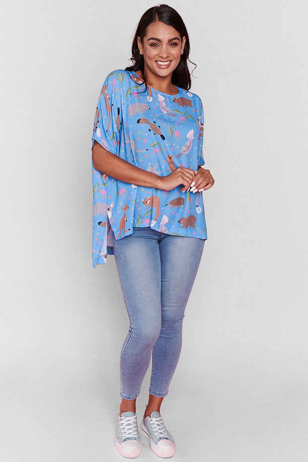 Serena Sweet Aussie Animals Top – Sweet Aussie Animals loose top