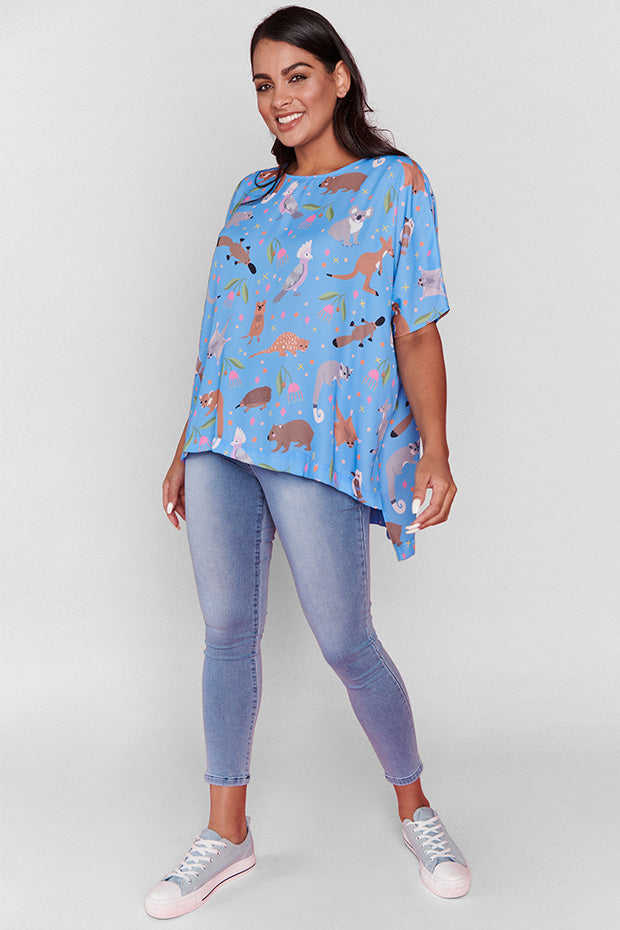 Serena Sweet Aussie Animals Top – Sweet Aussie Animals loose top