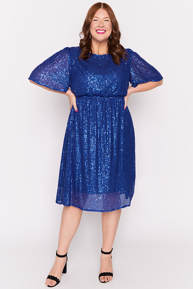 Tinsley Cobalt Sequins Dress – Cobalt Sequins sequin dress
